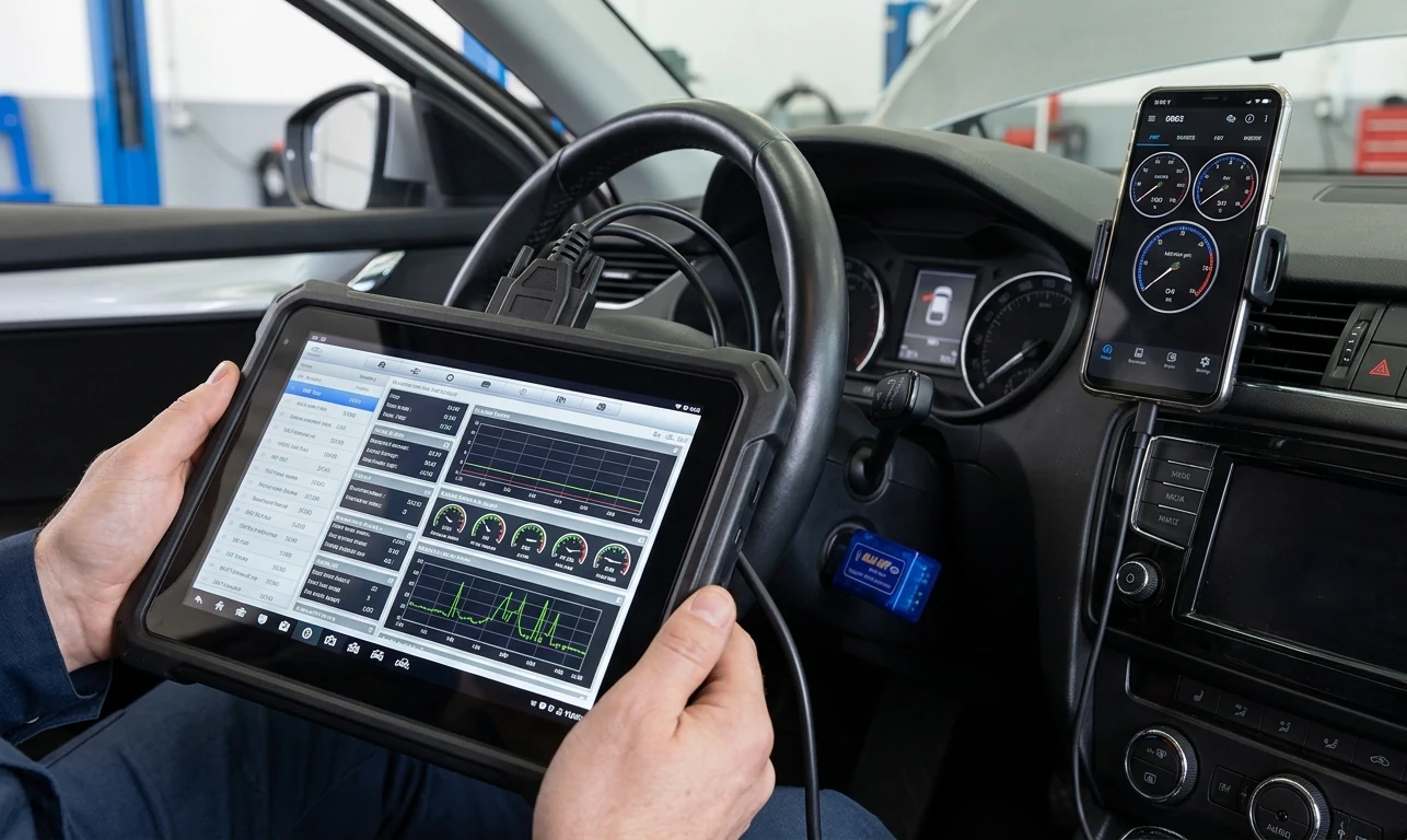 Profesjonalny tester diagnostyczny vs tania kostka Bluetooth – test precyzji odczytów