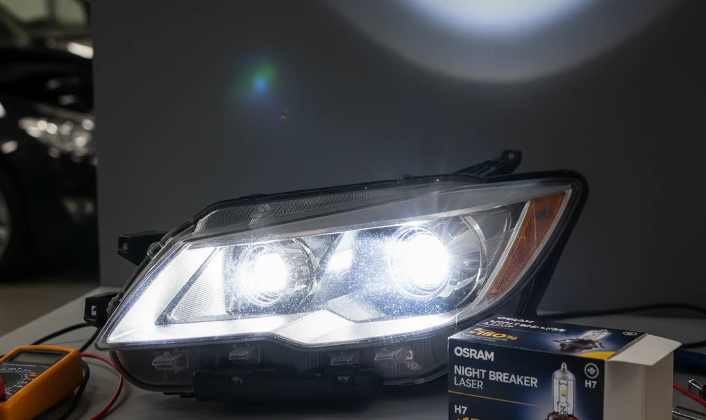 Żarówki H7 Osram Night Breaker – test jasności i trwałości